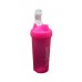FixtureDisplays® Portable Loop Top Shaker Bottle 20 Ounce 15816-PINK-2PK